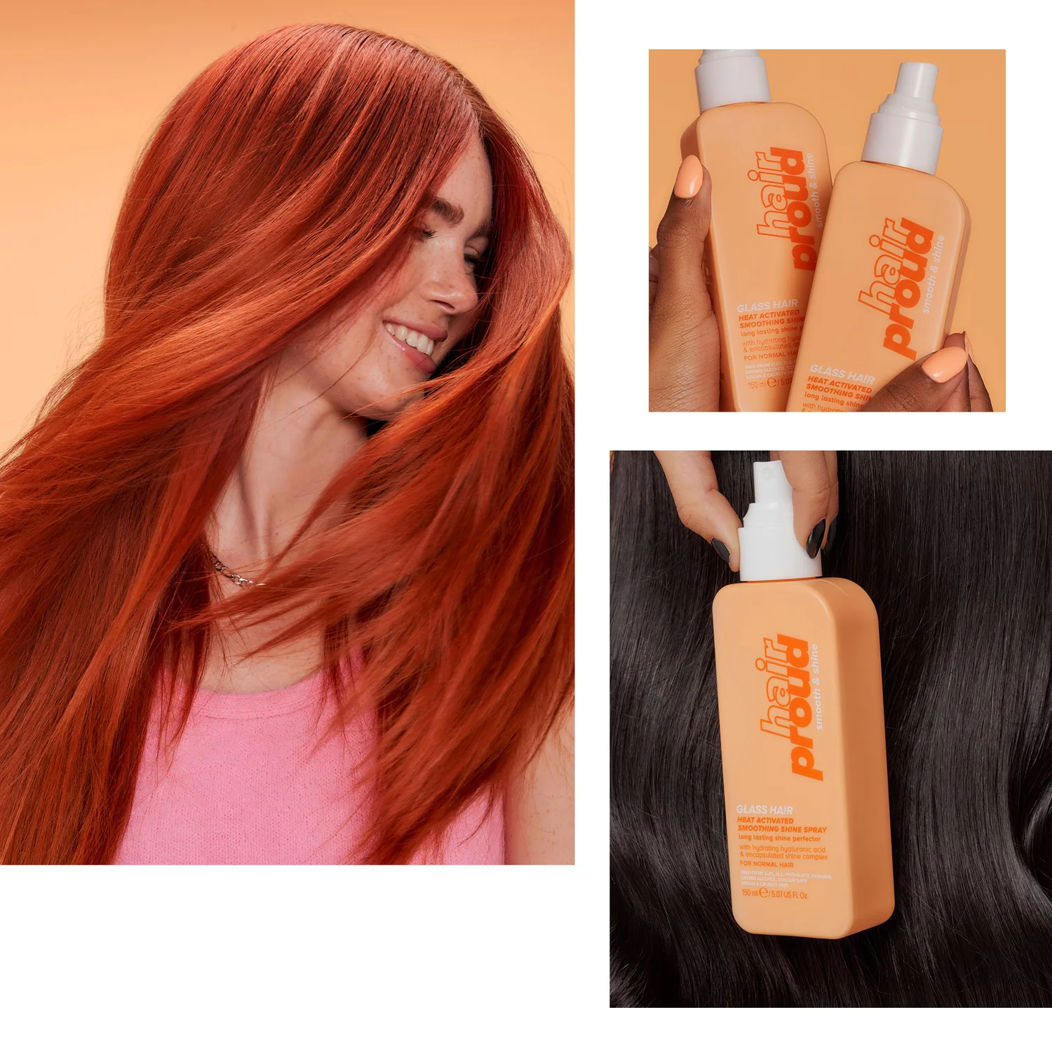 cabello de vidrio - spray de brillo suavizante activado por calor PRE ORDEN