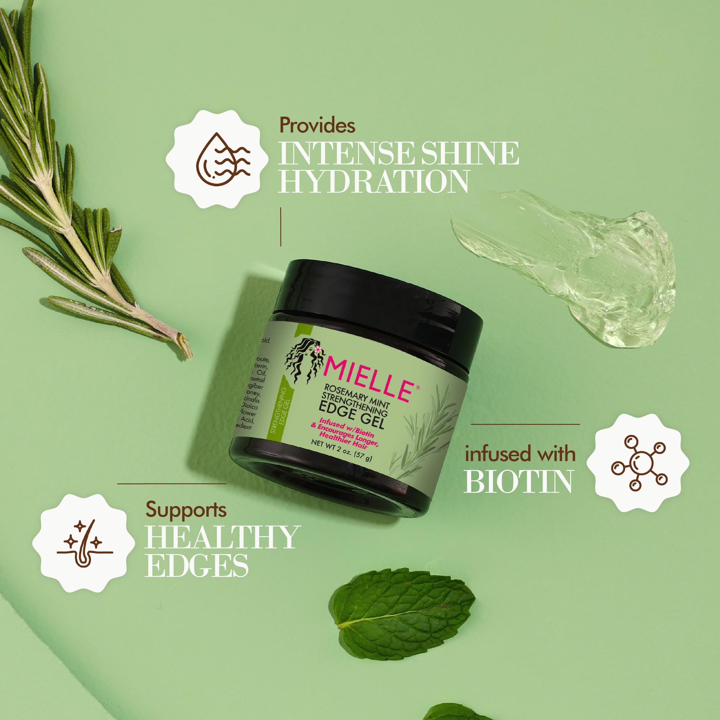 Gel de fortalecimiento para el cabello con menta y romero PRE ORDEN