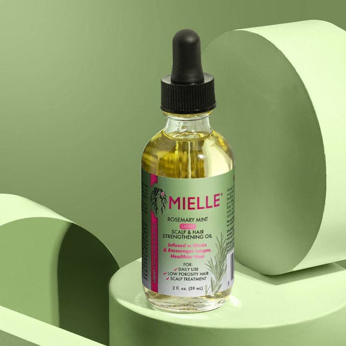 Aceite de fortalecimiento del cabello y cuero cabelludo ligero con menta y romero PRE ORDEN