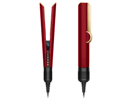 Plancha y secadora Dyson Airstrait™ (Terciopelo rojo/oro)