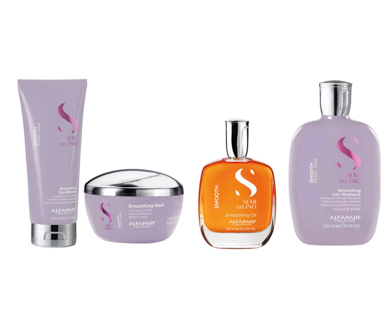 Kit Semi Di Lino Smooth Cabello Rebelde Control Total Alfaparf Milano