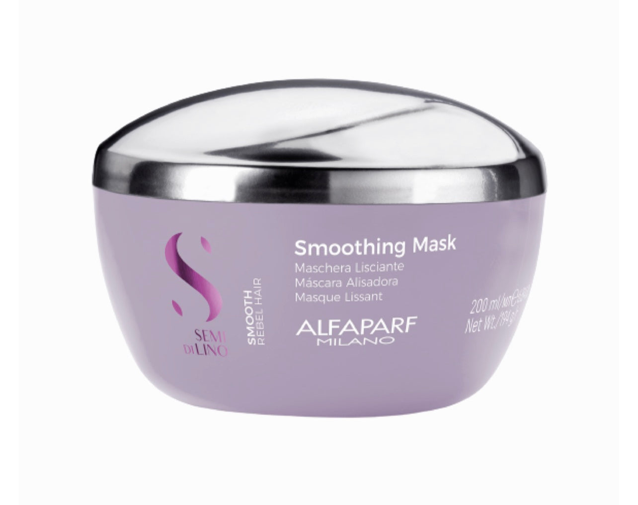 Alfaparf Semi de lino Smooth Mascarilla Alisadora Cabello rebelde