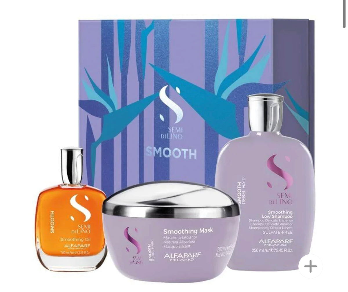 Alfaparf Milano Semi Di Lino Smooth Gift Set