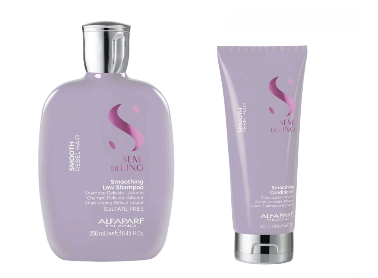 Kit Shampoo 250 ml + acondicionador 200 ml Smoothing Alfaparf